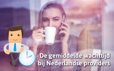 De gemiddelde wachttijd bij Nederlandse providers